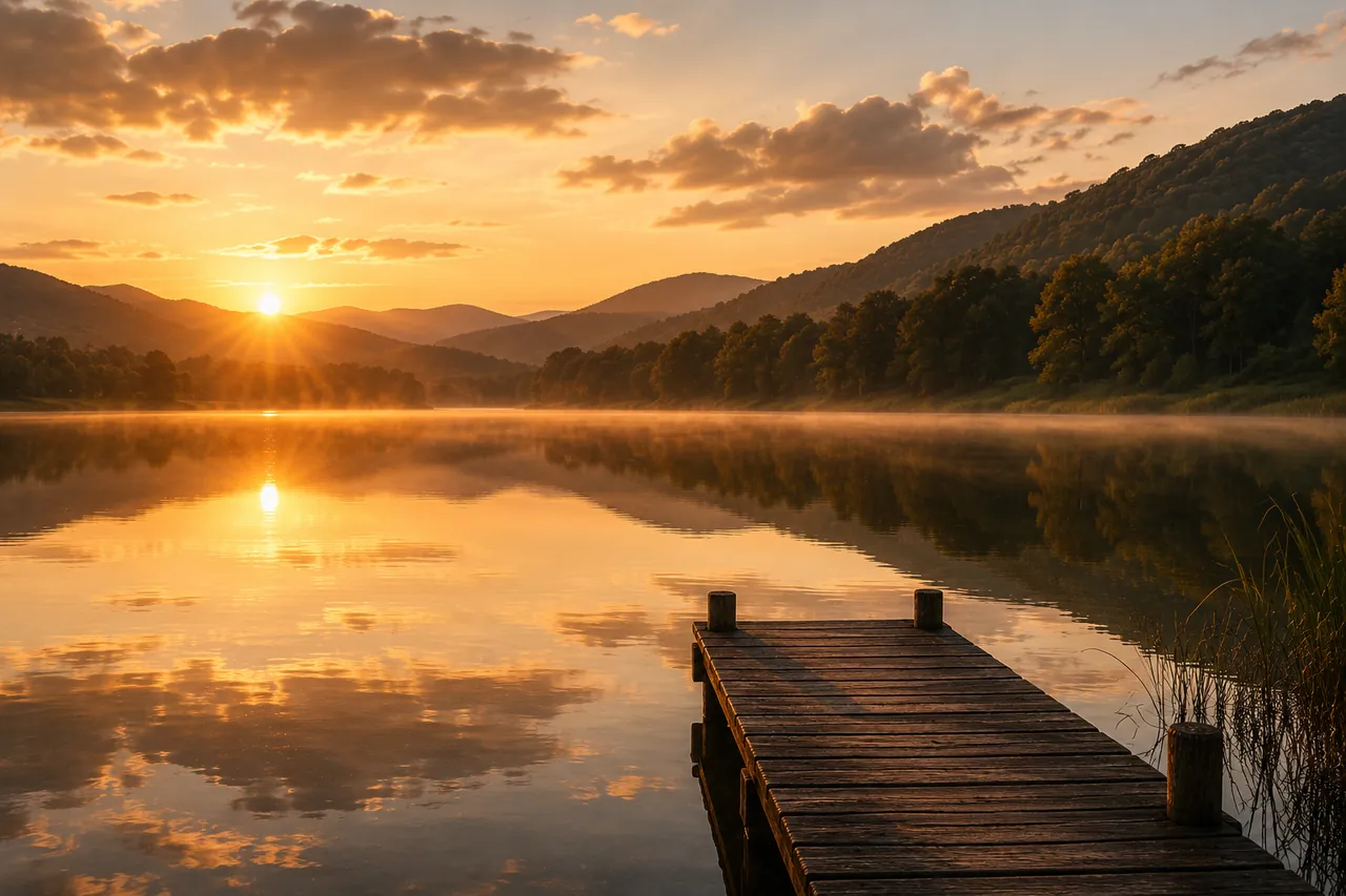 Reflection card: Visual representation of spiritual rest and peace, depicting the calm that precedes divine resolution